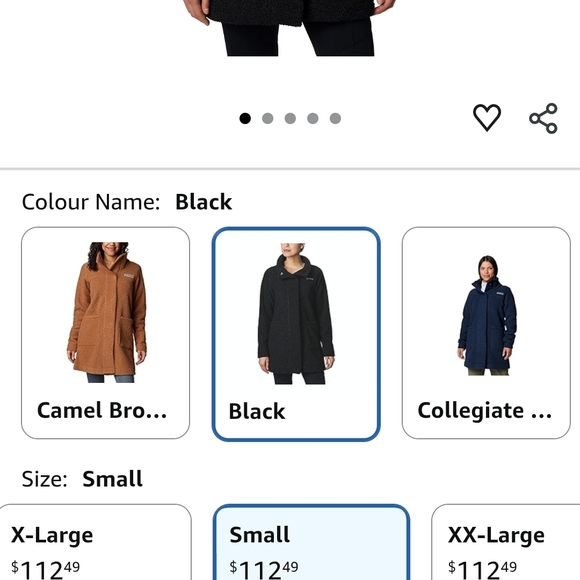 Columbia Women's Cozy Black Teddy Jacket - Picture 4 of 4